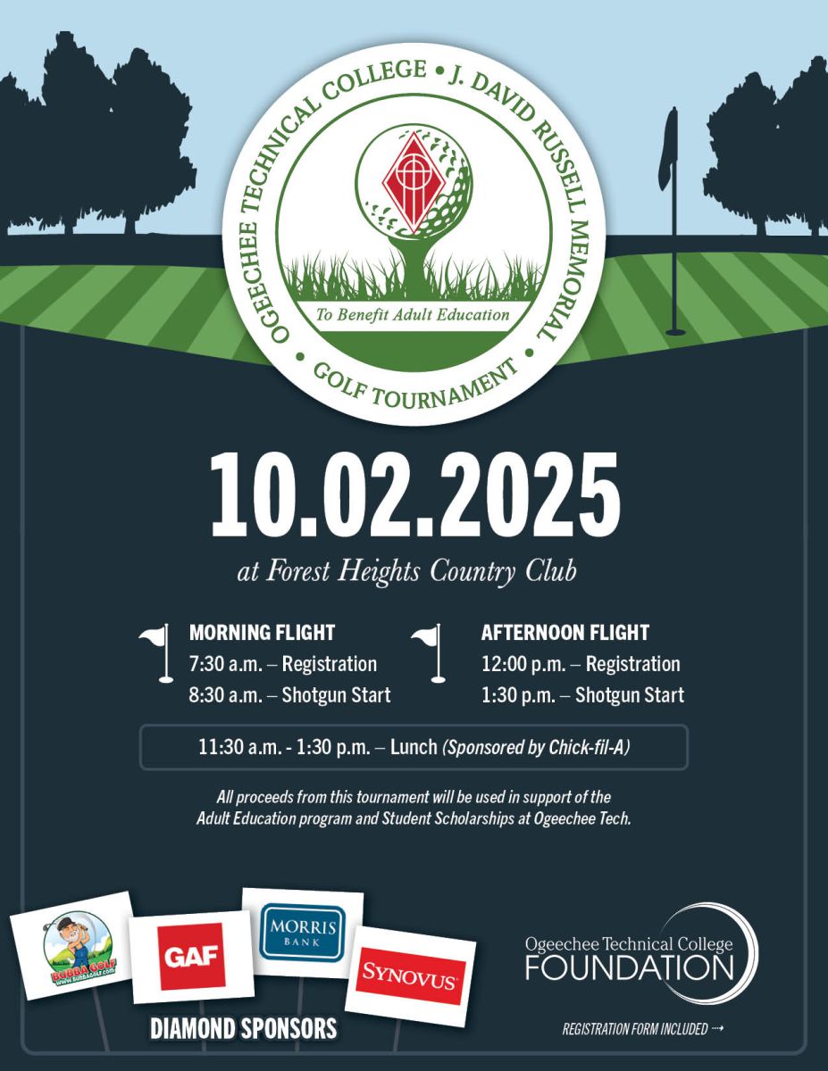 Sponsors from the 2023 Ogeechee Tech & J. David Russell Memorial Golf Tournament