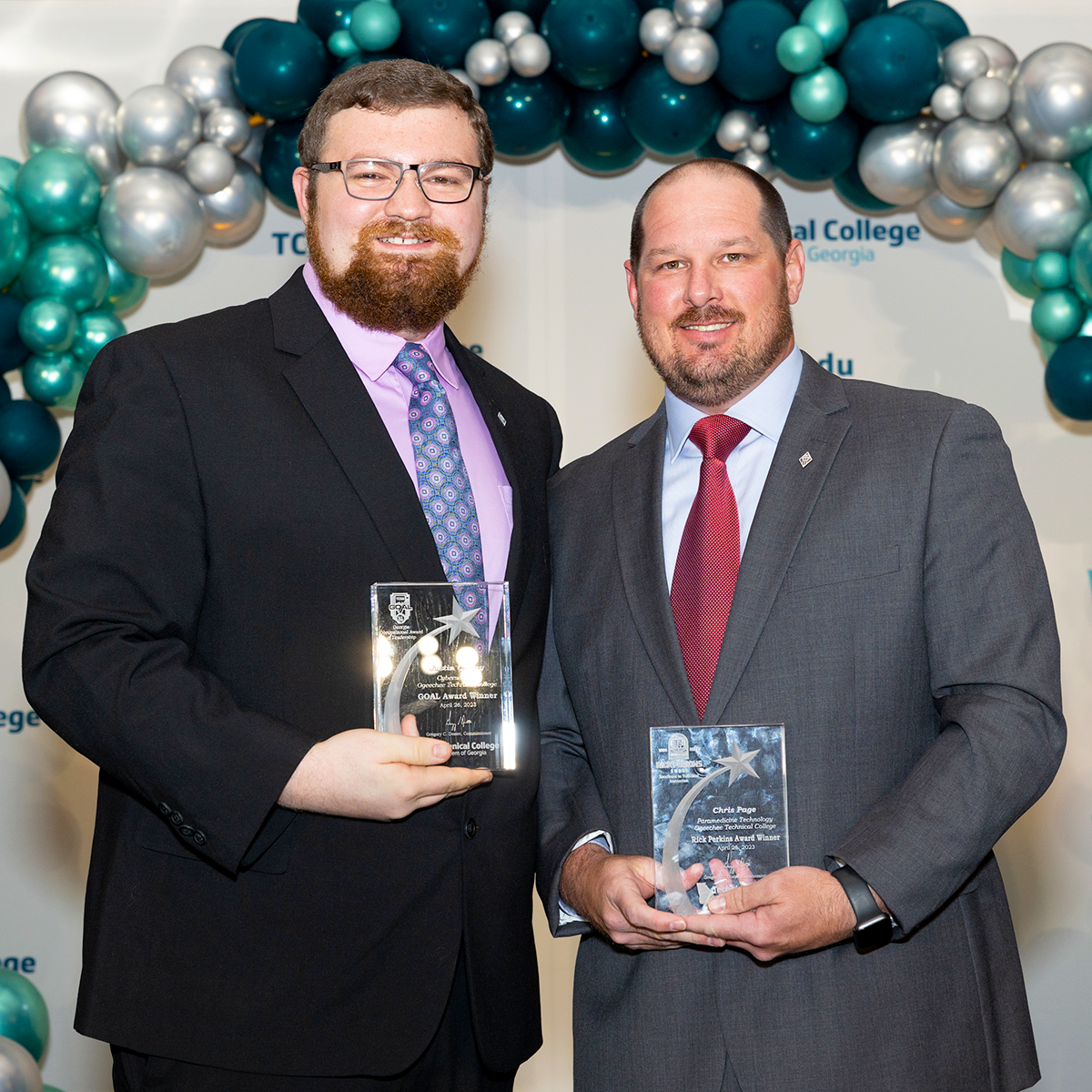 Chris Page and Justin Clenny, Finalists at the TCSG GOAL/Rick Perkins Award Leadership Summit.