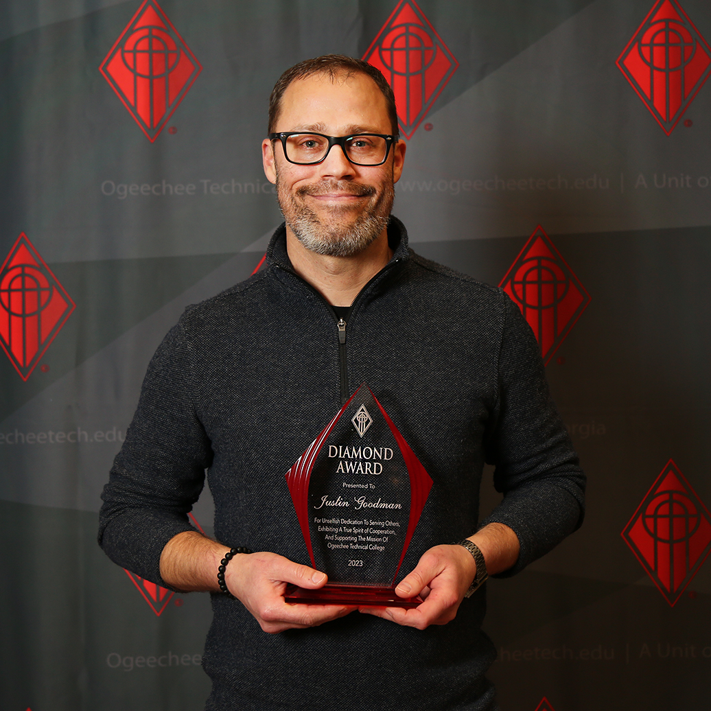 Justin Goodman Receives Ogeechee Technical College's Diamond Award