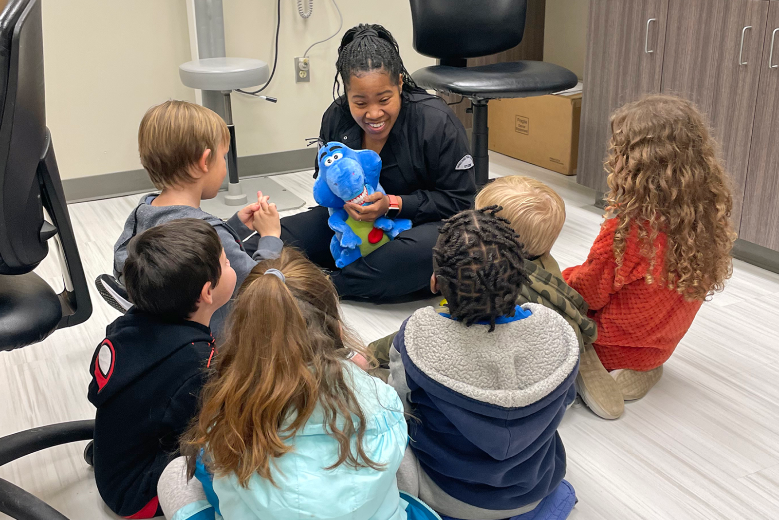 Smiles, Giggles, and Hugs Pre-K students visited OTC’s Dental Assisting classroom 