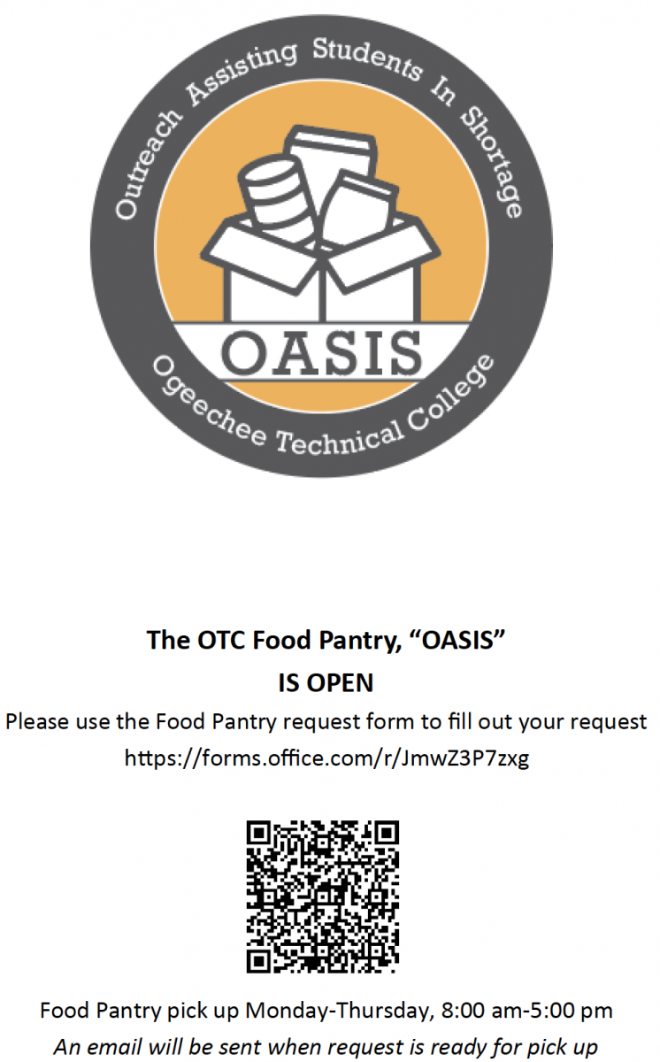 Oasis Food Pantry is Open 
