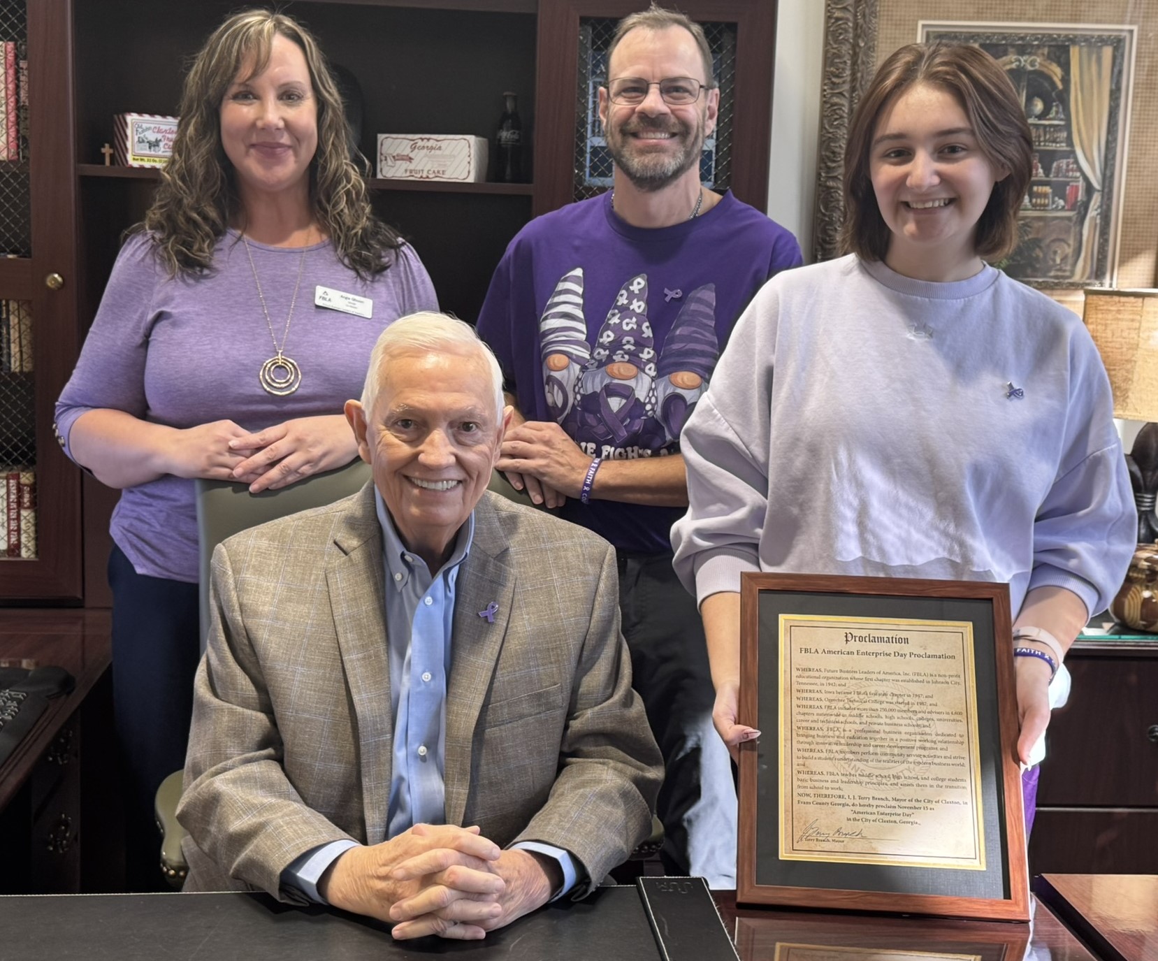 FBLA Collegiate with Mayor Terry Branch